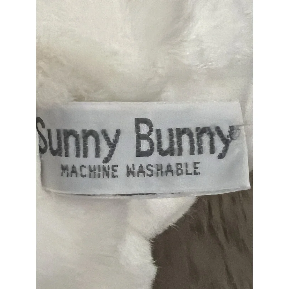 Vintage Russ Sunny Bunny White Rabbit Plush Floppy Ears Stuffed Animal Good Cond